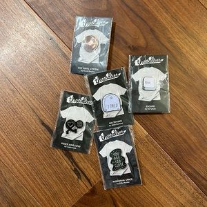 NWT Threadless Pins Assorted Designs in original packaging